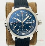 (IWS) IWC Aquatimer 'Expedition Jacques-Yves Cousteau' 7750 Chronograph Watch 44mm Blue Dial